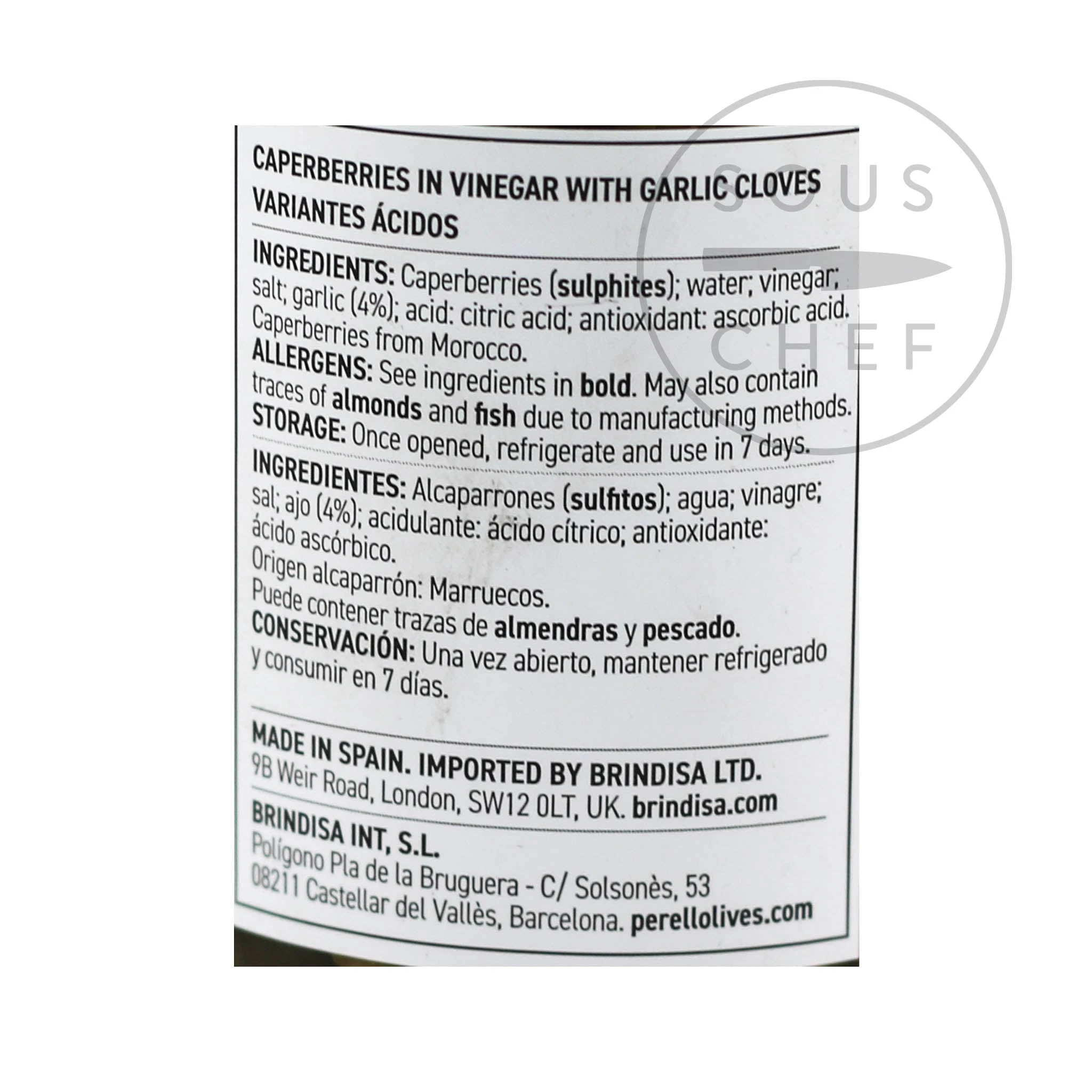 Perello Kaperbeeren 180g Zutaten 2 Perello Kaperbeeren 180g Zutaten – Bild 2