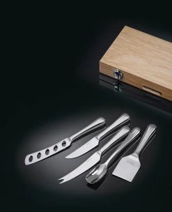 Robert Welch Radford Gourmet Käse Messer Set In Eiche Box Küchenmesser -Deutschland Küchenwaren Verkäufe 5 piece cheese knifes radford box black bg