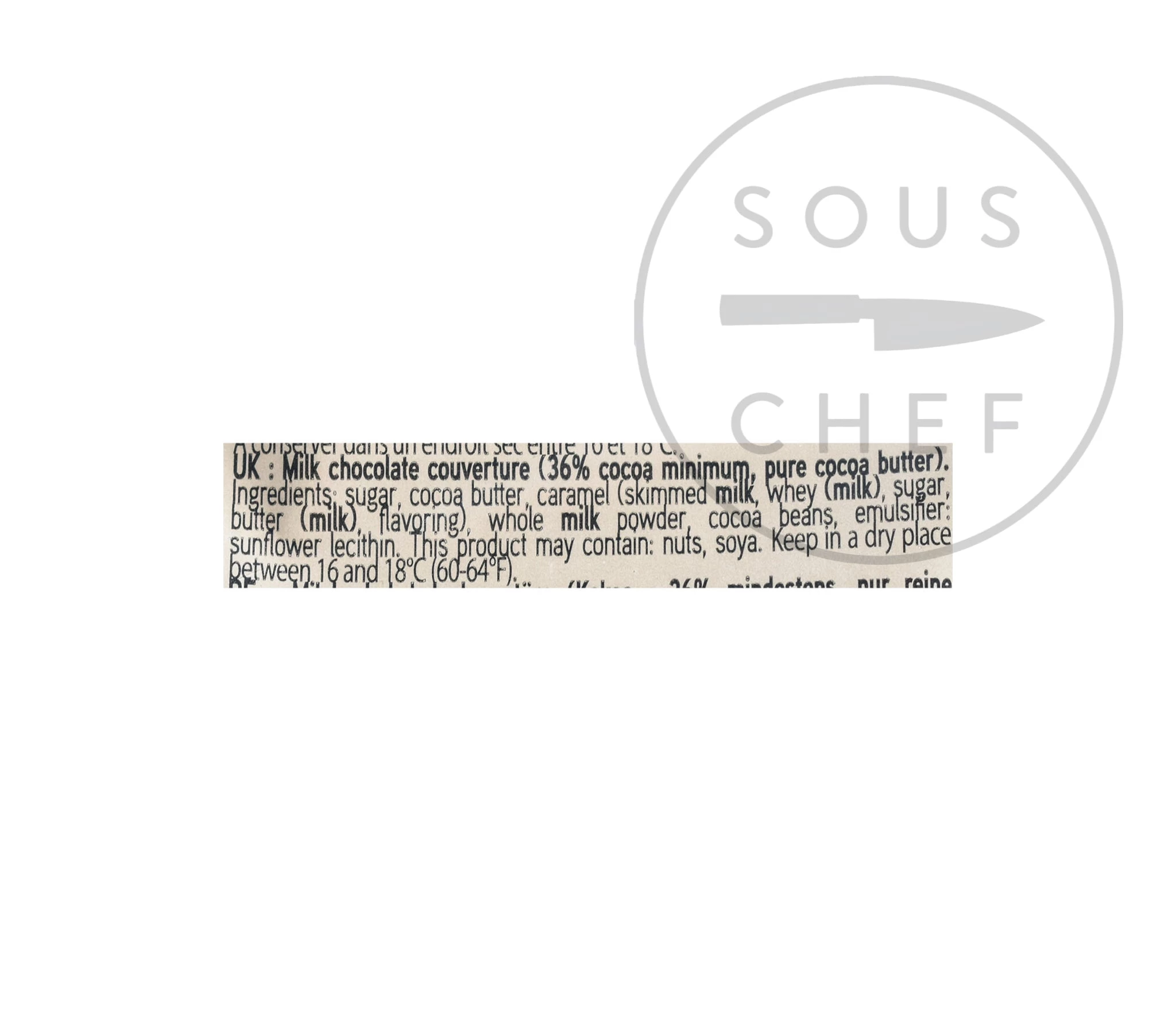 Valrhona Caramelia 36% Milch Schokolade Chips 250g 2 Valrhona Caramelia 36% Milch Schokolade Chips 250g – Bild 2