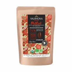 Zutaten Valrhona Millot 74% 'Pure' Single Origin Organic Chocolate Couverture 250g