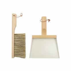 Andree Jardin Natürliche Faser & Amp; Buche Handbürste & Dustpan - Weiß