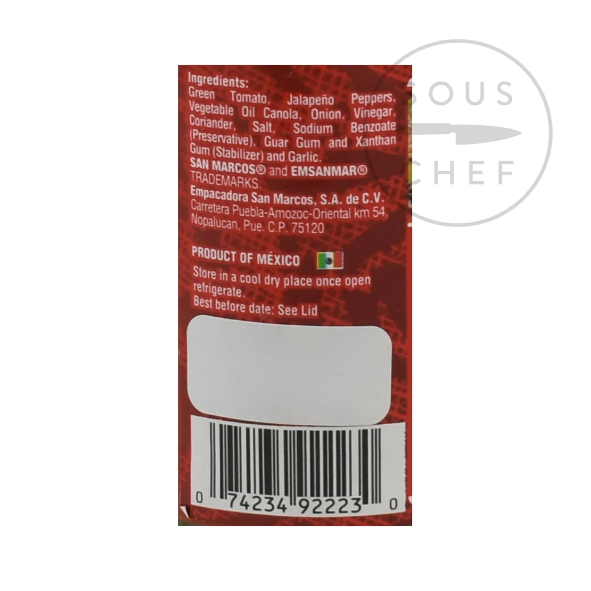 Zutaten San Marcos Salsa Verde 230g 3 Zutaten San Marcos Salsa Verde 230g – Bild 3