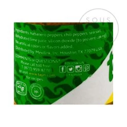 Tajin Habanero Chili Pulver 45g Zutaten 5 Tajin Habanero Chili Pulver 45g Zutaten -Deutschland Küchenwaren Verkäufe AM0110 Tajin Habanero Chilli Powder 50g nutrition 2