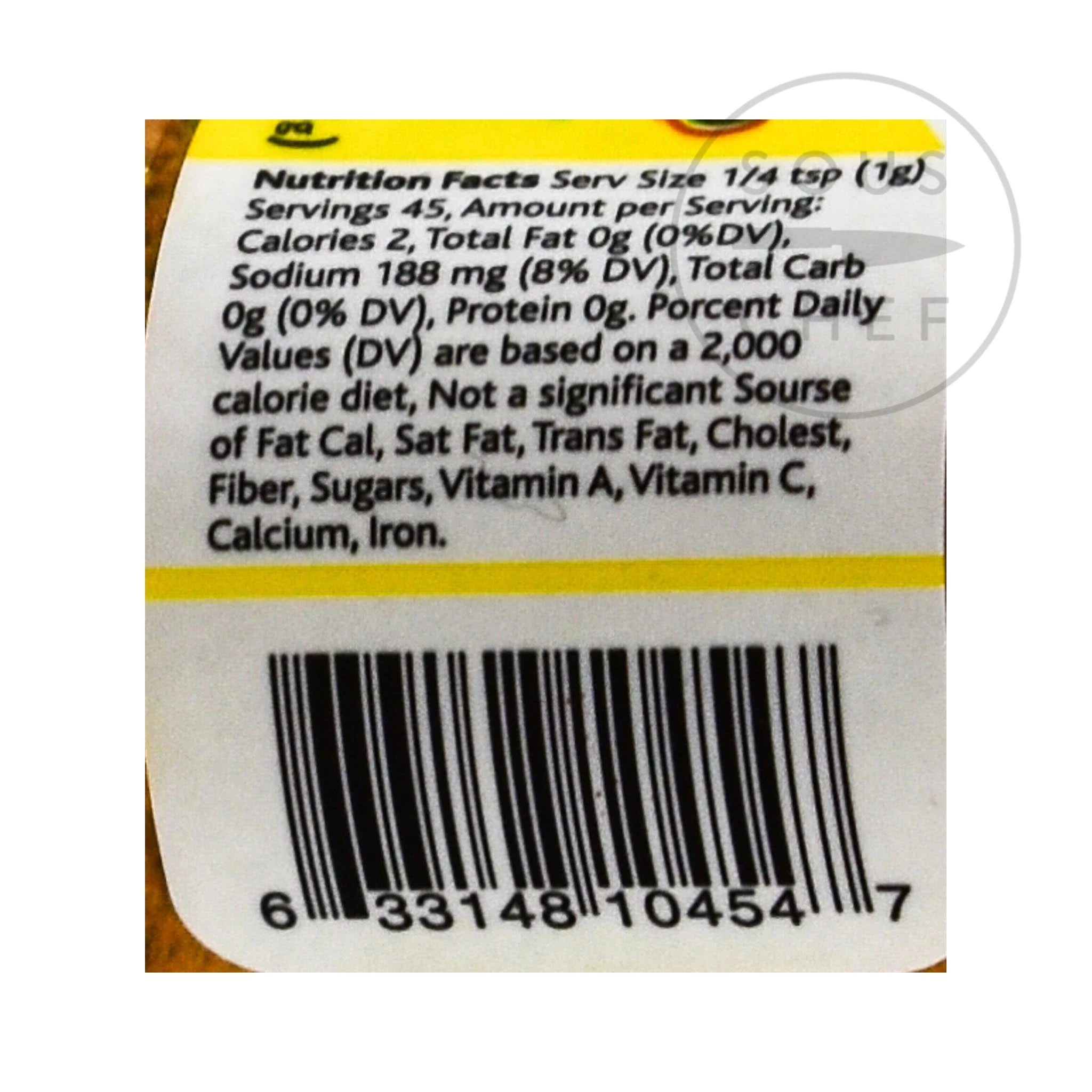 Tajin Habanero Chili Pulver 45g Zutaten 2 Tajin Habanero Chili Pulver 45g Zutaten – Bild 2