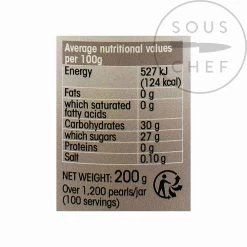 Christine Le Tennier Weiß Balsamic Und Schwarze Trüffel Flavor Pearls Zutaten 8 Christine Le Tennier Weiß Balsamic Und Schwarze Trüffel Flavor Pearls Zutaten -Deutschland Küchenwaren Verkäufe AU0032B WhiteBalsamicandBlackTruffleFlavorPearls 200g NUT