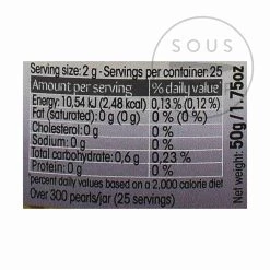 Christine Le Tennier Weiß Balsamic Und Schwarze Trüffel Flavor Pearls Zutaten 11 Christine Le Tennier Weiß Balsamic Und Schwarze Trüffel Flavor Pearls Zutaten -Deutschland Küchenwaren Verkäufe AU0032 WhiteBalsamicandBlackTruffleFlavorPearls 50g NUT