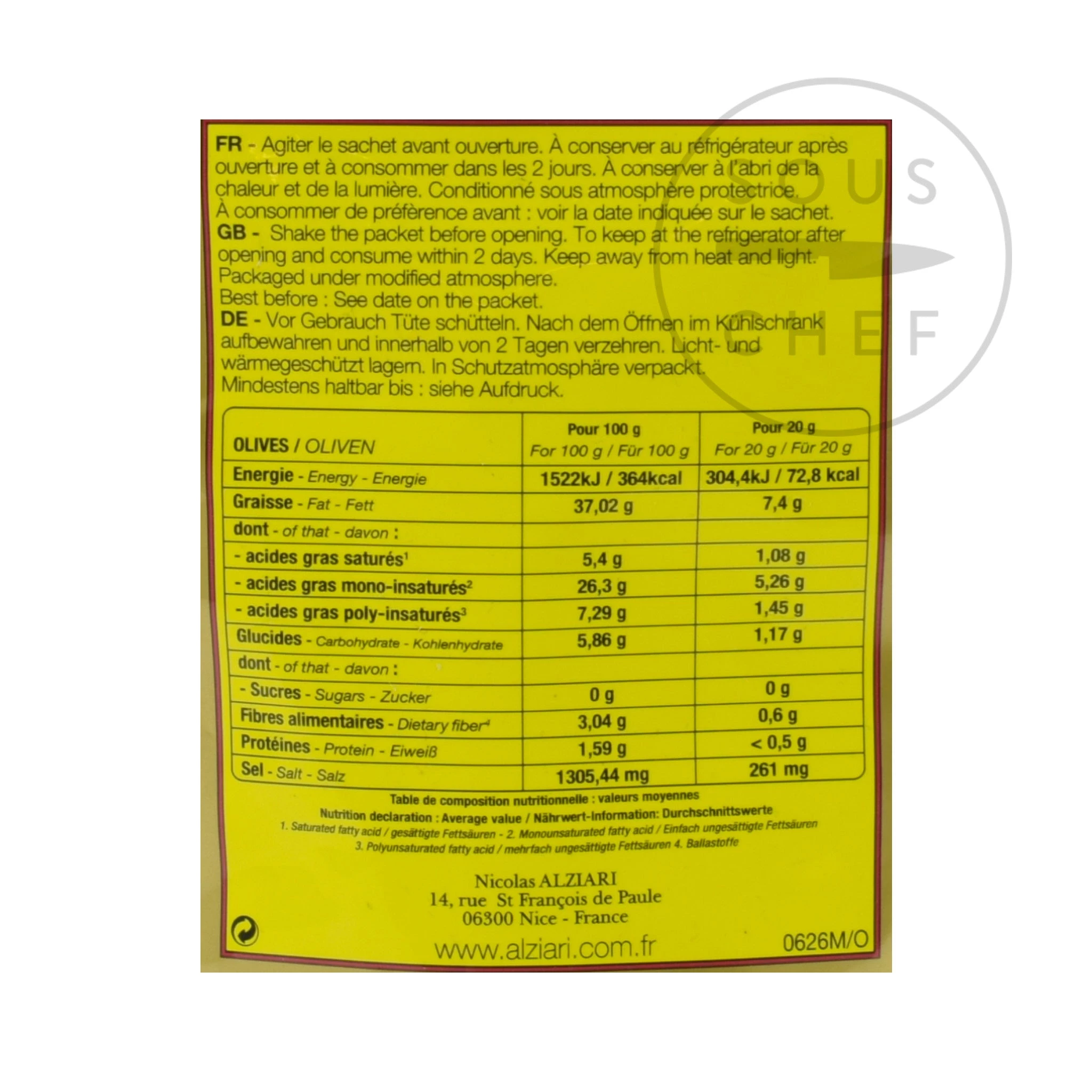 Nicolas Alziari Alziari Cailletier Oliven Mit Orange & Amp; Herbes De Provence 60g 2 Nicolas Alziari Alziari Cailletier Oliven Mit Orange & Amp; Herbes De Provence 60g – Bild 2