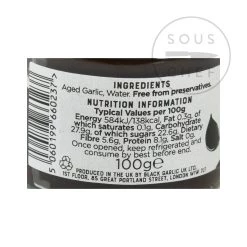 Balsajo Black Knoblauch Paste 100g Zutaten -Deutschland Küchenwaren Verkäufe BK0003 Balsajo Black Garlic Paste 100g nutrition