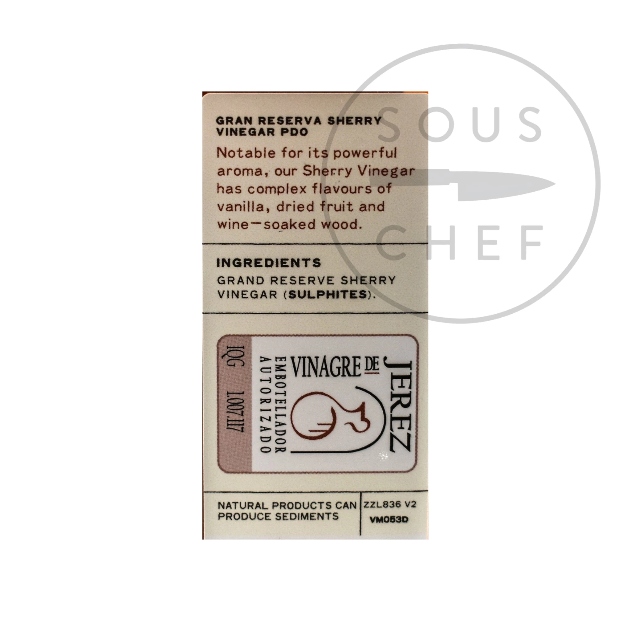 Belazu Reserva Sherry Essig 250ml Zutaten 2 Belazu Reserva Sherry Essig 250ml Zutaten – Bild 2