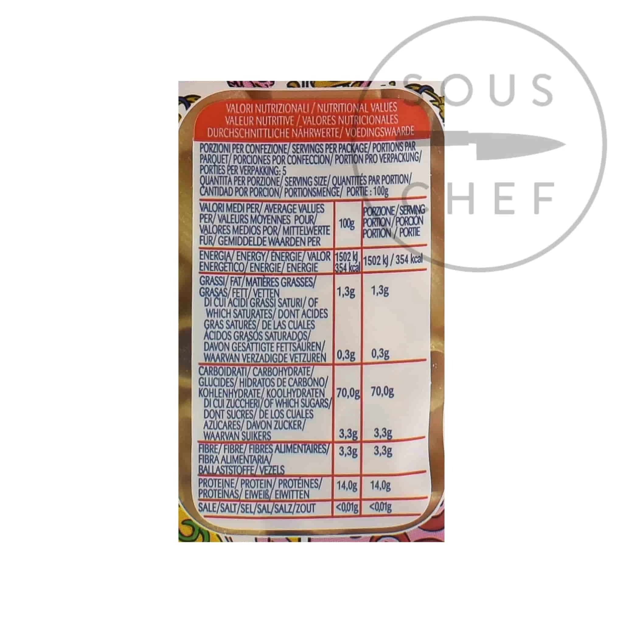 Dolce & Gabbana Dolce & Gabbana Gragnano IGP Mezzi Rigatoni 500g Zutaten 2 Dolce & Gabbana Dolce & Gabbana Gragnano IGP Mezzi Rigatoni 500g Zutaten – Bild 2