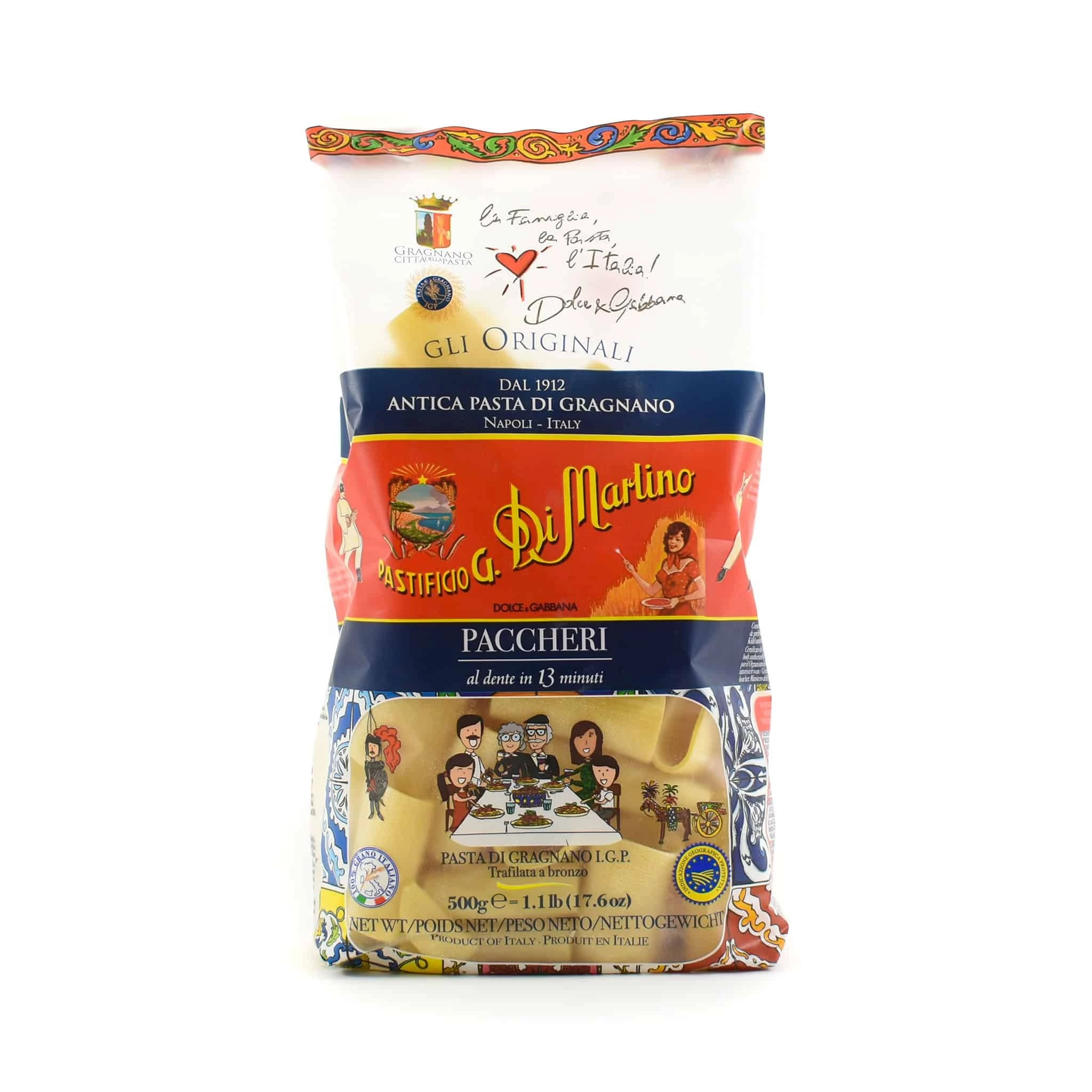 Dolce & Gabbana Dolce & Gabbana Gragnano IGP Paccheri 500g Pasta, Reis & Nudeln 1 Dolce & Gabbana Dolce & Gabbana Gragnano IGP Paccheri 500g Pasta, Reis & Nudeln
