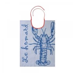 Coucke Kitchen Clothing Die Blaue Hummer Französisch Seafood Bib