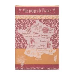 Coucke French Tea Towel - Vins Rouges De France