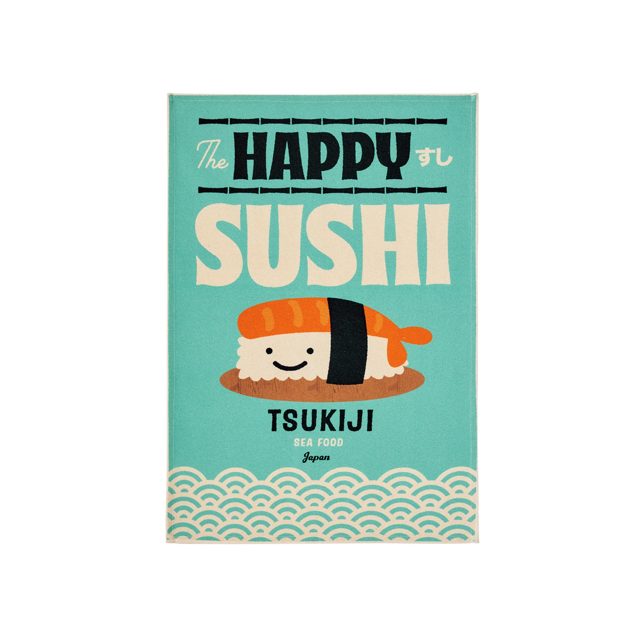 Coucke Kochgeschirr French Tea Towel - Happy Sushi 1 Coucke Kochgeschirr French Tea Towel - Happy Sushi
