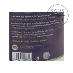 Casa Marrazzo DOP San Marzano Geschälte Tomaten Mit Basilikum 400g Zutaten 7 Casa Marrazzo DOP San Marzano Geschälte Tomaten Mit Basilikum 400g Zutaten -Deutschland Küchenwaren Verkäufe CZ0006 CasaMarrazzoDOPSanMarzanoPeeledTomatoeswithBasil500g nutrition 2