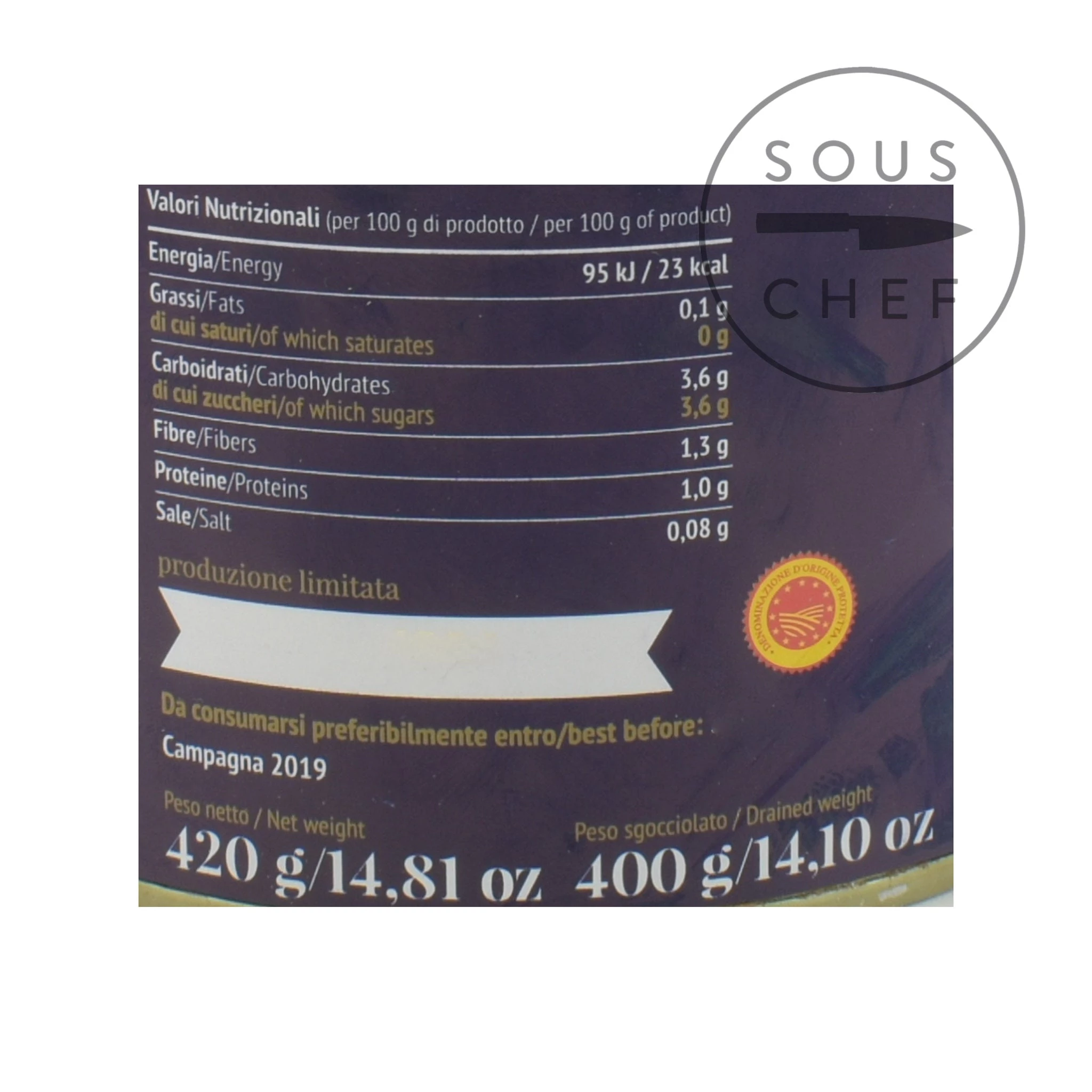 Casa Marrazzo DOP San Marzano Geschälte Tomaten Mit Basilikum 400g Zutaten 3 Casa Marrazzo DOP San Marzano Geschälte Tomaten Mit Basilikum 400g Zutaten – Bild 3