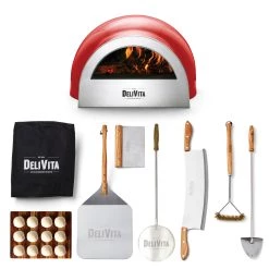 Kochgeschirr Delivita Pizzaiolo Kollektion Starter Set -Deutschland Küchenwaren Verkäufe ChilliRedPizzaiolo