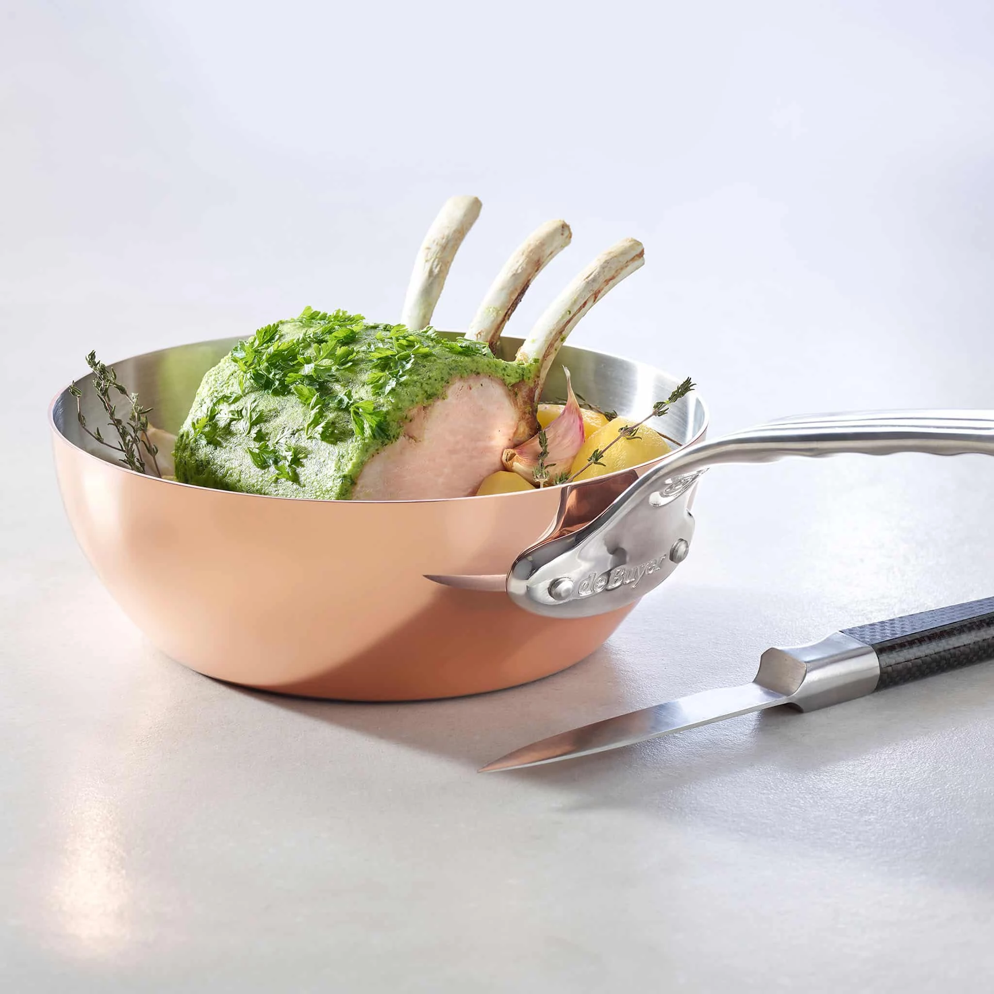 De Buyer Inocuivre Konische Kupfer Saute Pan Mit Edelstahl Griff 20cm Kochgeschirr 2 De Buyer Inocuivre Konische Kupfer Saute Pan Mit Edelstahl Griff 20cm Kochgeschirr – Bild 2