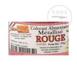 Deco Relief Zutaten Essbar Red Metallic Shimmer Staub 25g 6 Deco Relief Zutaten Essbar Red Metallic Shimmer Staub 25g -Deutschland Küchenwaren Verkäufe DE0025 EdibleRedMetallicShimmerDust 2