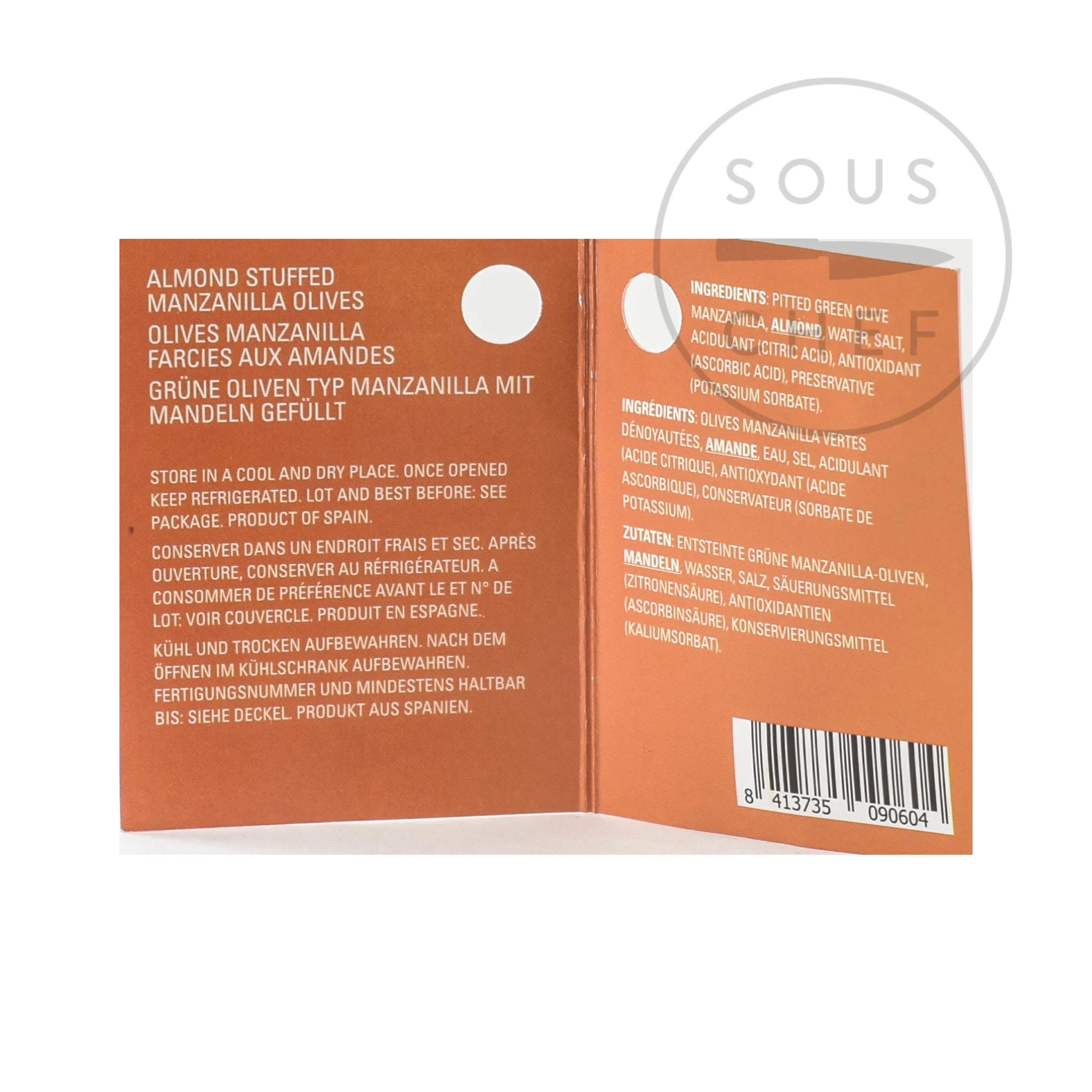 Ole Olives Ole Oliven Manzanilla Oliven Gefüllt Mit Mandel 580g 3 Ole Olives Ole Oliven Manzanilla Oliven Gefüllt Mit Mandel 580g – Bild 3