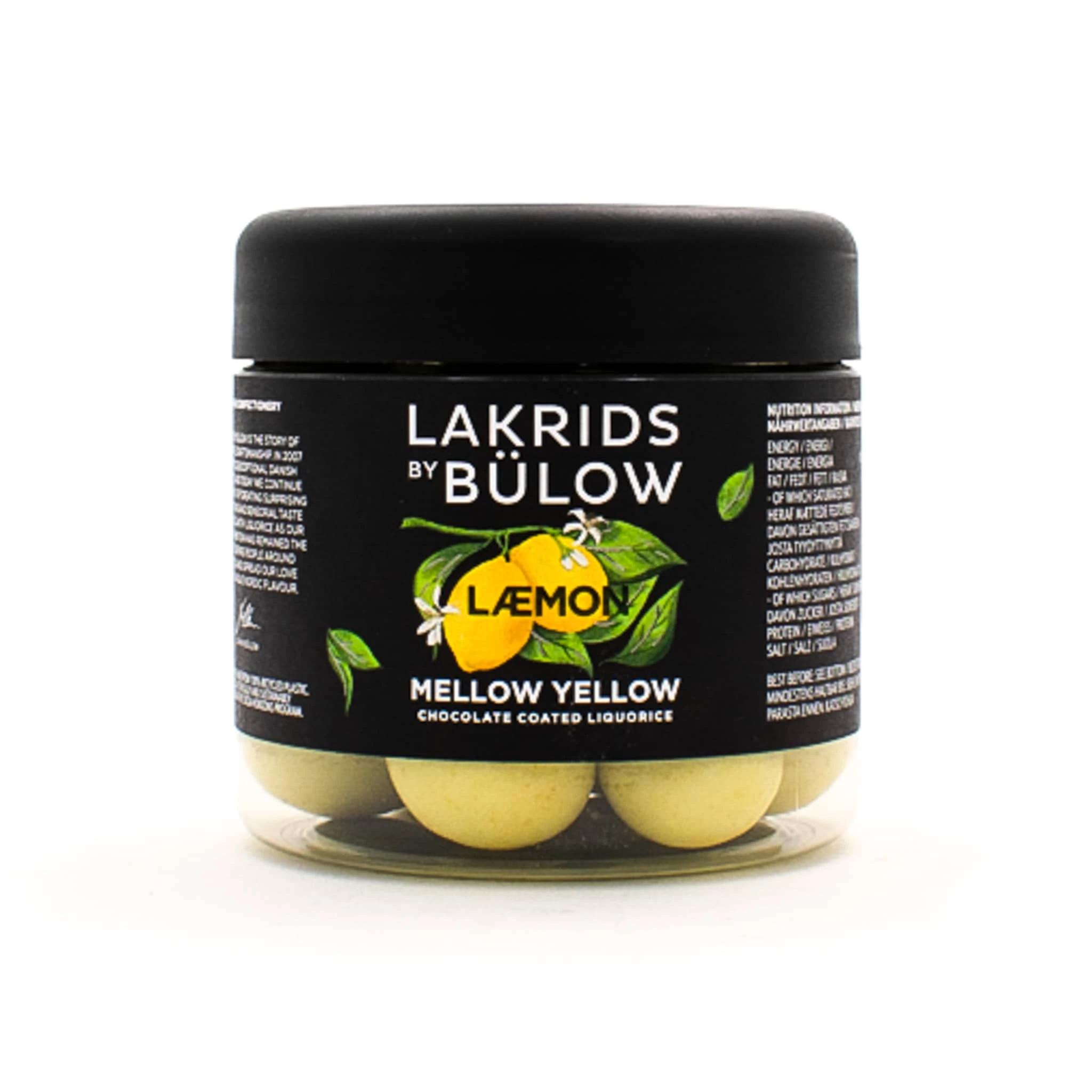 Lakrids Baerries - Læmon Mellow Gelb Liquorice 125g 1 Lakrids Baerries - Læmon Mellow Gelb Liquorice 125g