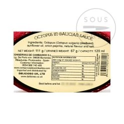 Conservas De Cambados Zutaten Pulpo En Salsa Gallega - Octopus 111g -Deutschland Küchenwaren Verkäufe DL0014 PulpoEnSalsaGallega Octopus 1