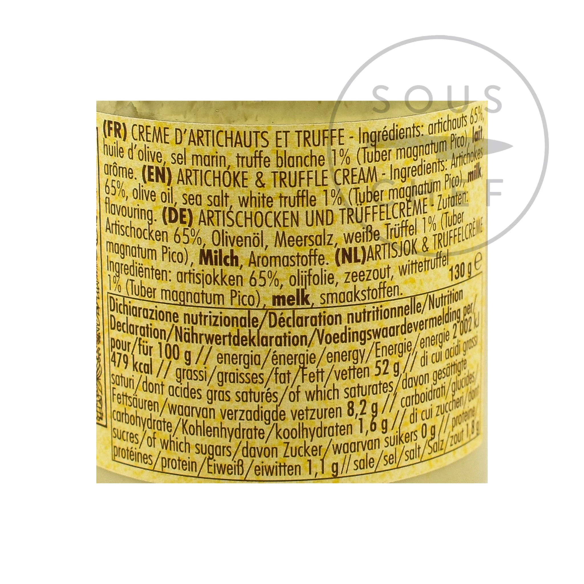 Zutaten La Favorita Artischocke Und Trüffelcreme 130g 2 Zutaten La Favorita Artischocke Und Trüffelcreme 130g – Bild 2