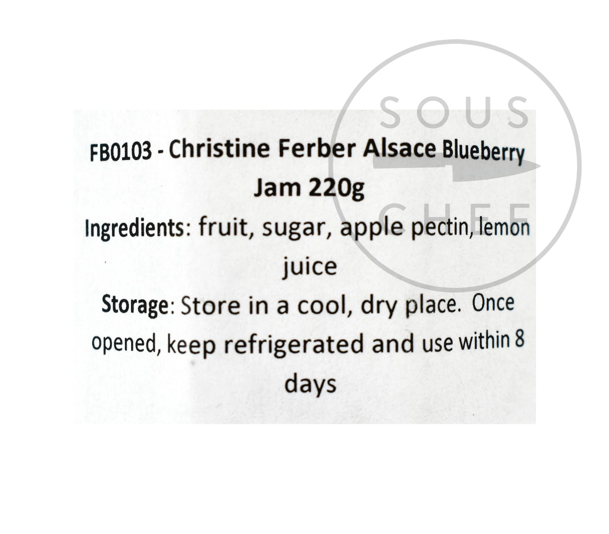 Zutaten Christine Ferber Alsace Blueberry Jam 220g 2 Zutaten Christine Ferber Alsace Blueberry Jam 220g – Bild 2