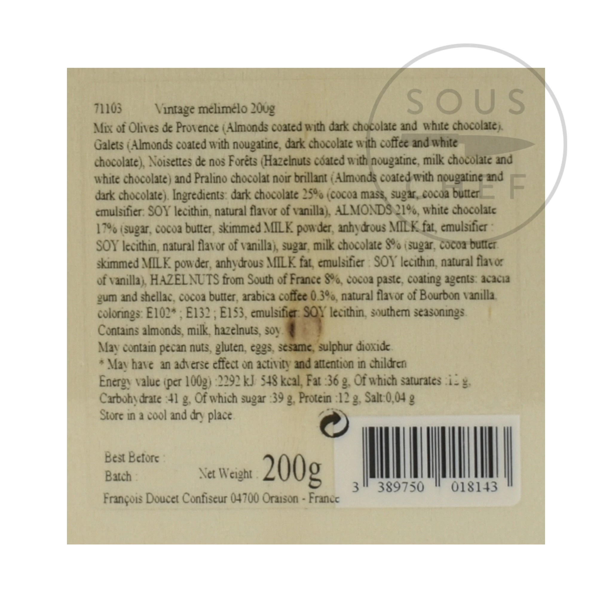 Zutaten Francois Doucet Geschenkauswahl 200g 2 Zutaten Francois Doucet Geschenkauswahl 200g – Bild 2