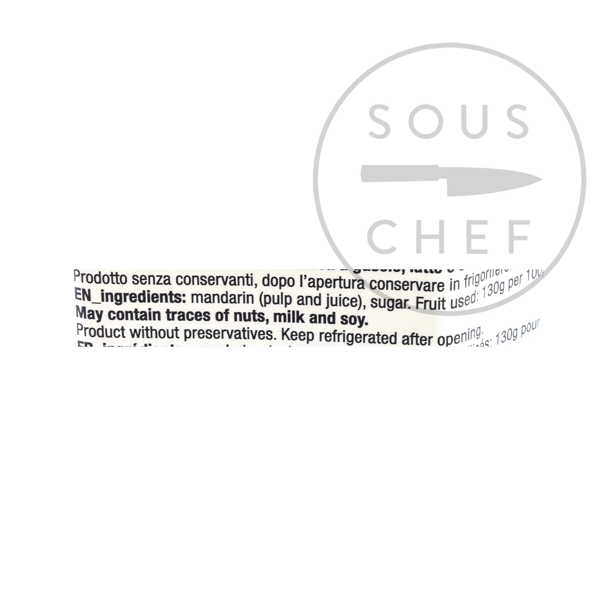 Zutaten Fiasconaro Mandarin Marmelade 360g 2 Zutaten Fiasconaro Mandarin Marmelade 360g – Bild 2