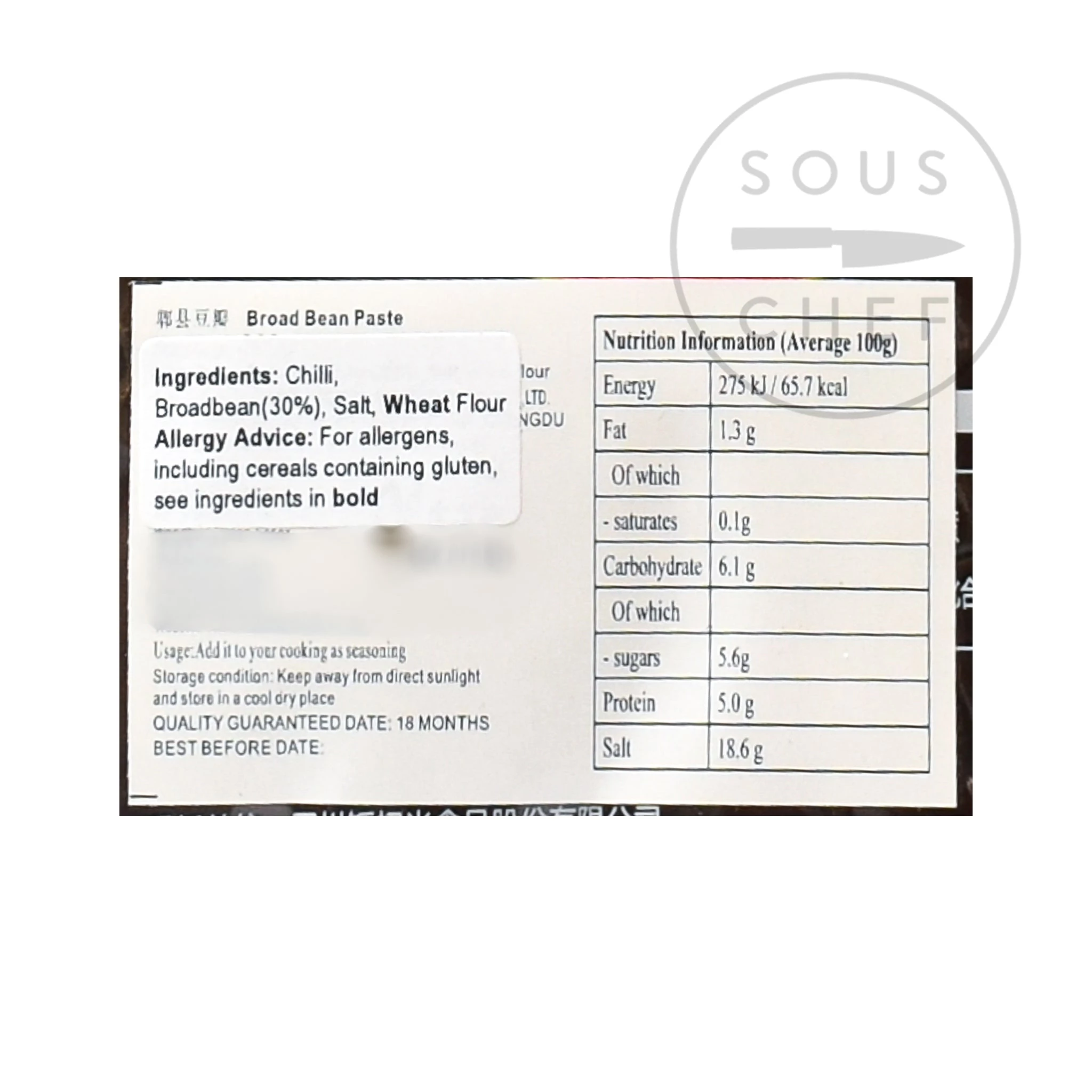 FSG Zutaten Sichuan Pixian Chilli Bohnenpaste - Keine MSG 4 FSG Zutaten Sichuan Pixian Chilli Bohnenpaste - Keine MSG – Bild 4