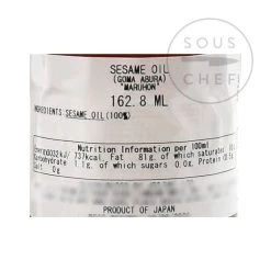 Japanisches Maruhon Reines Sesamöl 162ml -Deutschland Küchenwaren Verkäufe JP0046 JapaneseMaruhonPureSesameOil 1