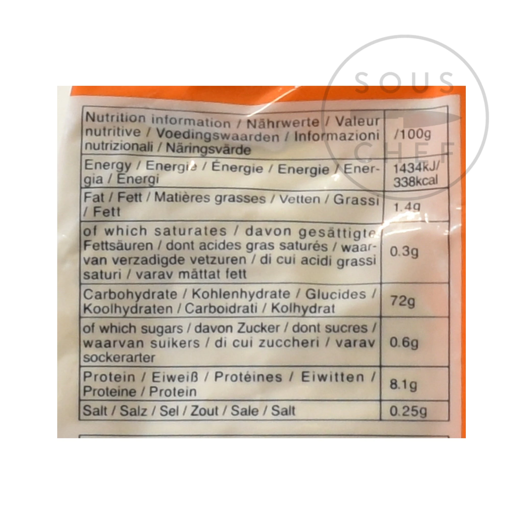 Ohmai Tempura Batter Mix 700g Zutaten 2 Ohmai Tempura Batter Mix 700g Zutaten – Bild 2