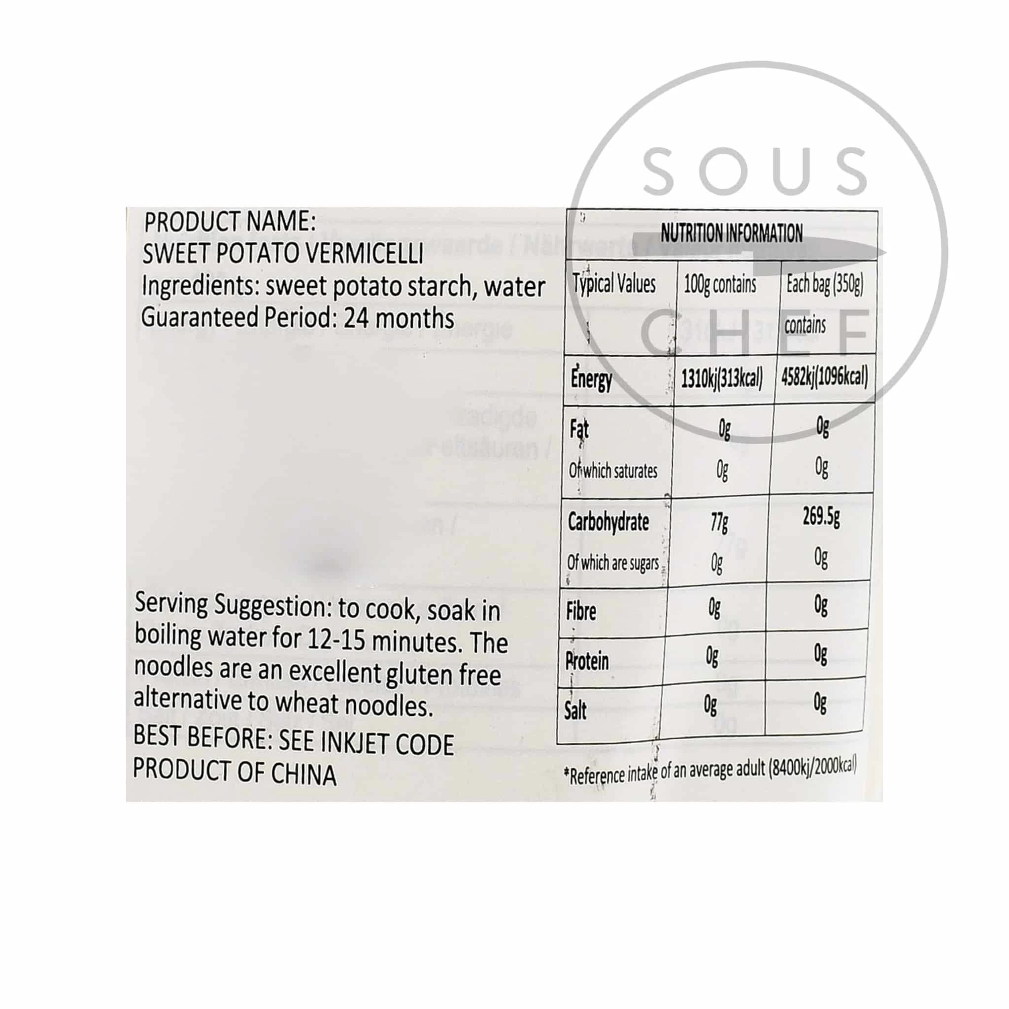 Fish Zutaten Fisch Gut Marke Süß Kartoffel Vermicelli 2 Fish Zutaten Fisch Gut Marke Süß Kartoffel Vermicelli – Bild 2