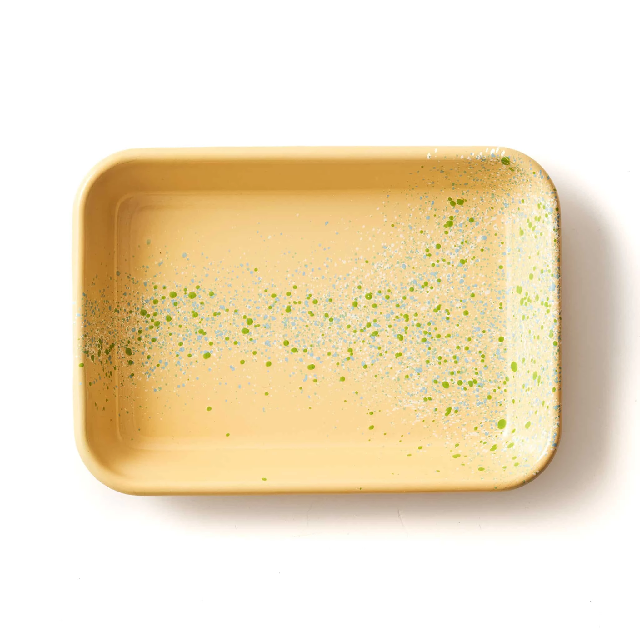 Kapka Splatter Fest Enamel Rösten Und Servieren Dish Yellow Cookware 1 Kapka Splatter Fest Enamel Rösten Und Servieren Dish Yellow Cookware
