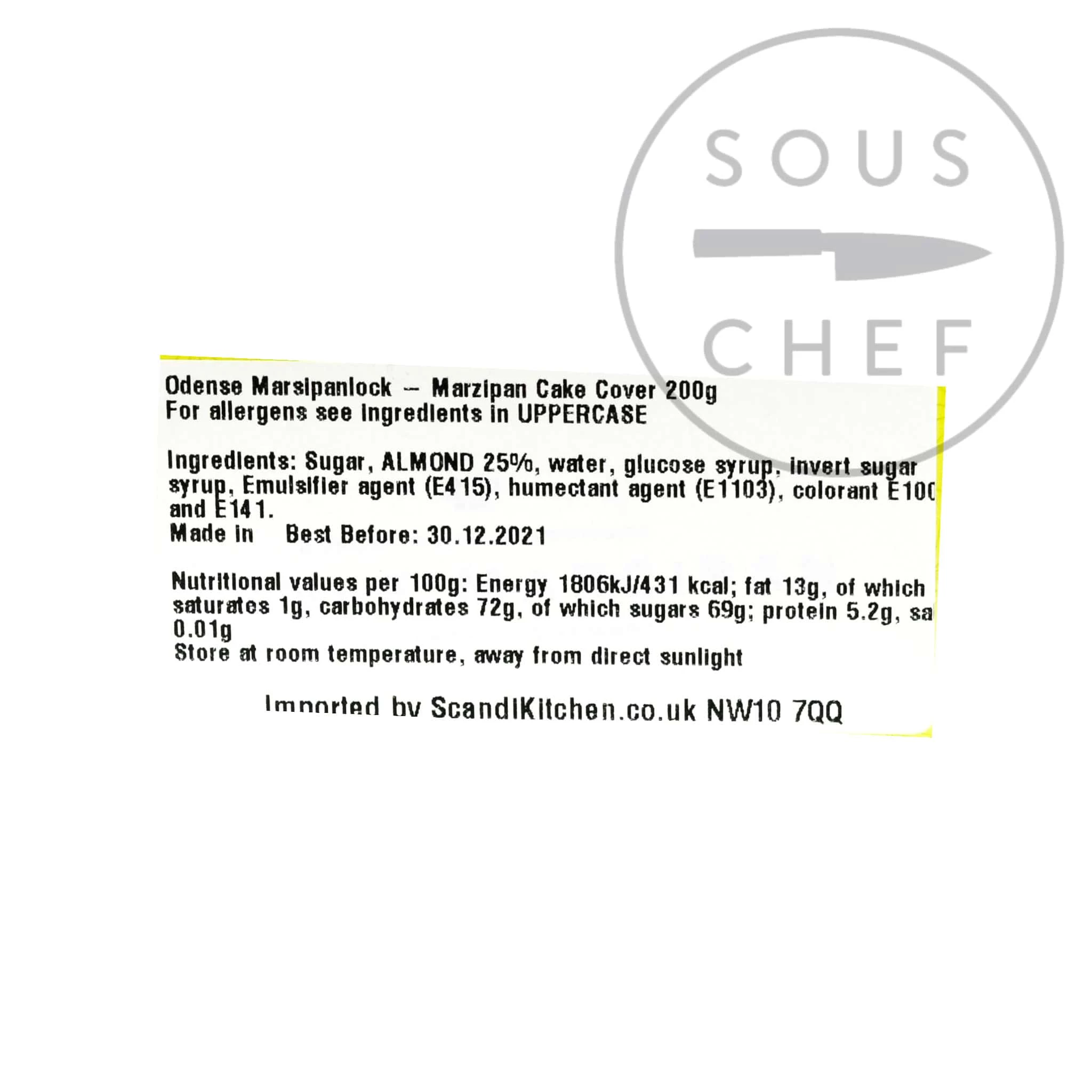 Odense Marzipan Kuchen Abdeckung 200g 2 Odense Marzipan Kuchen Abdeckung 200g – Bild 2