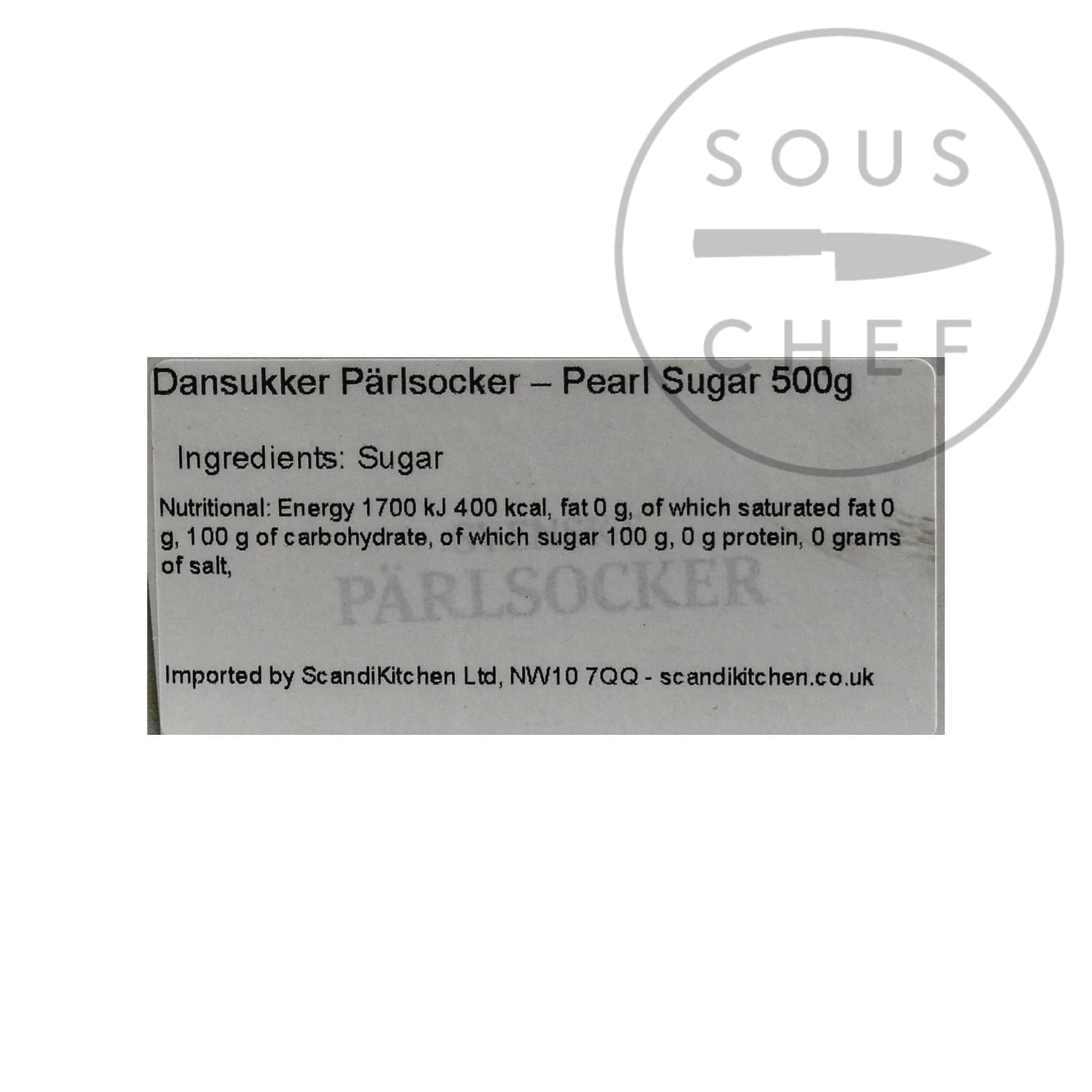 Dansukker Pearl Sugar 500g Zutaten 2 Dansukker Pearl Sugar 500g Zutaten – Bild 2