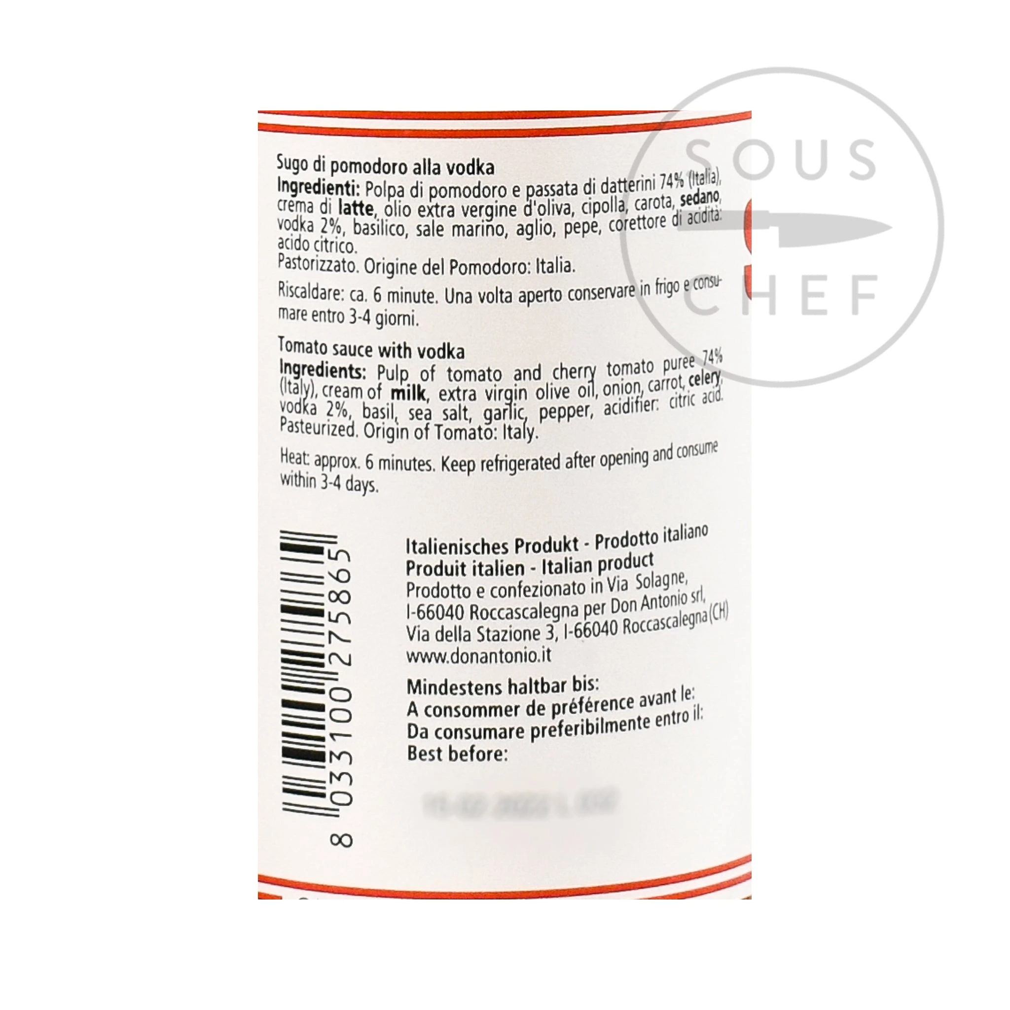 Don Antonio Vodka Sauce 500g 4 Don Antonio Vodka Sauce 500g – Bild 4