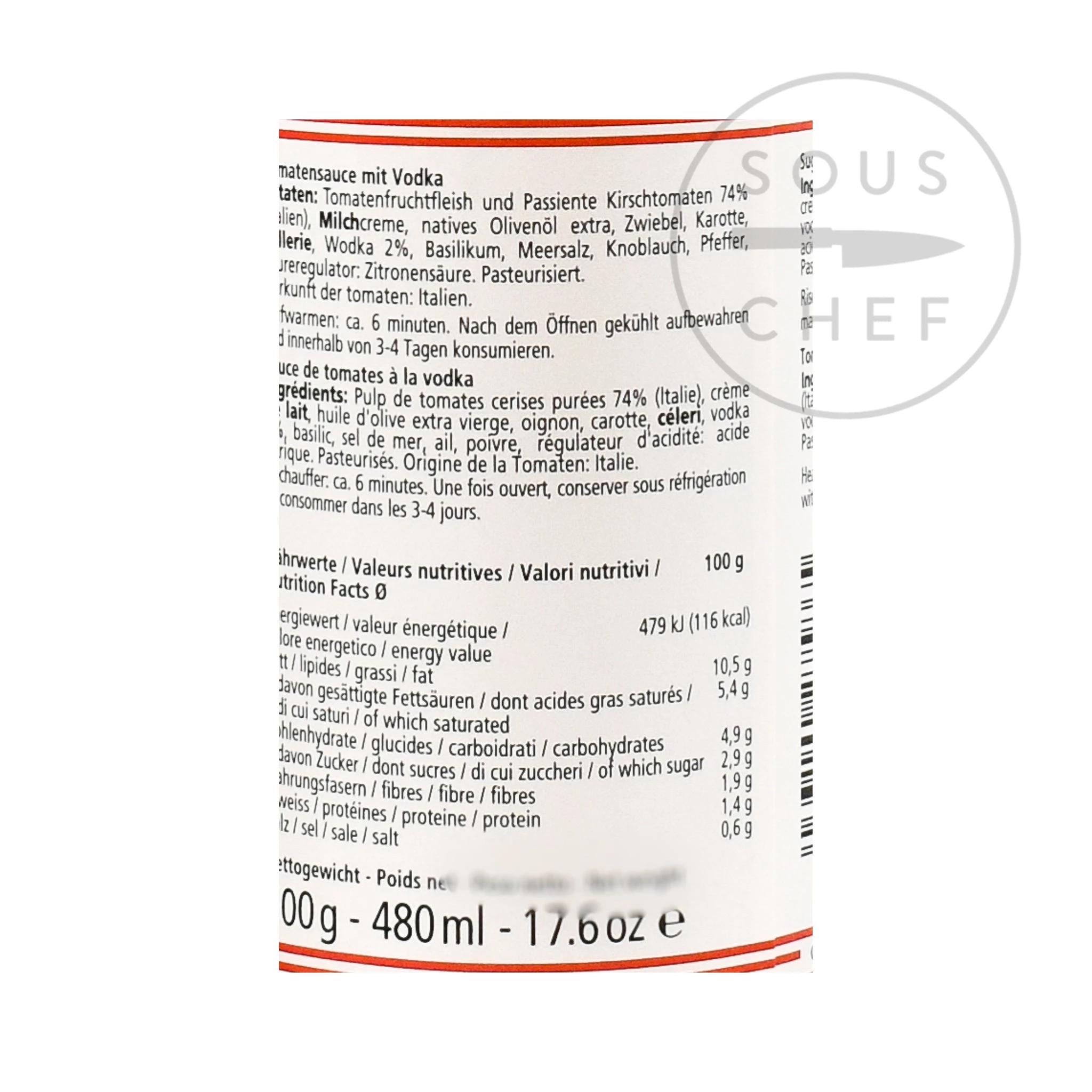 Don Antonio Vodka Sauce 500g 2 Don Antonio Vodka Sauce 500g – Bild 2