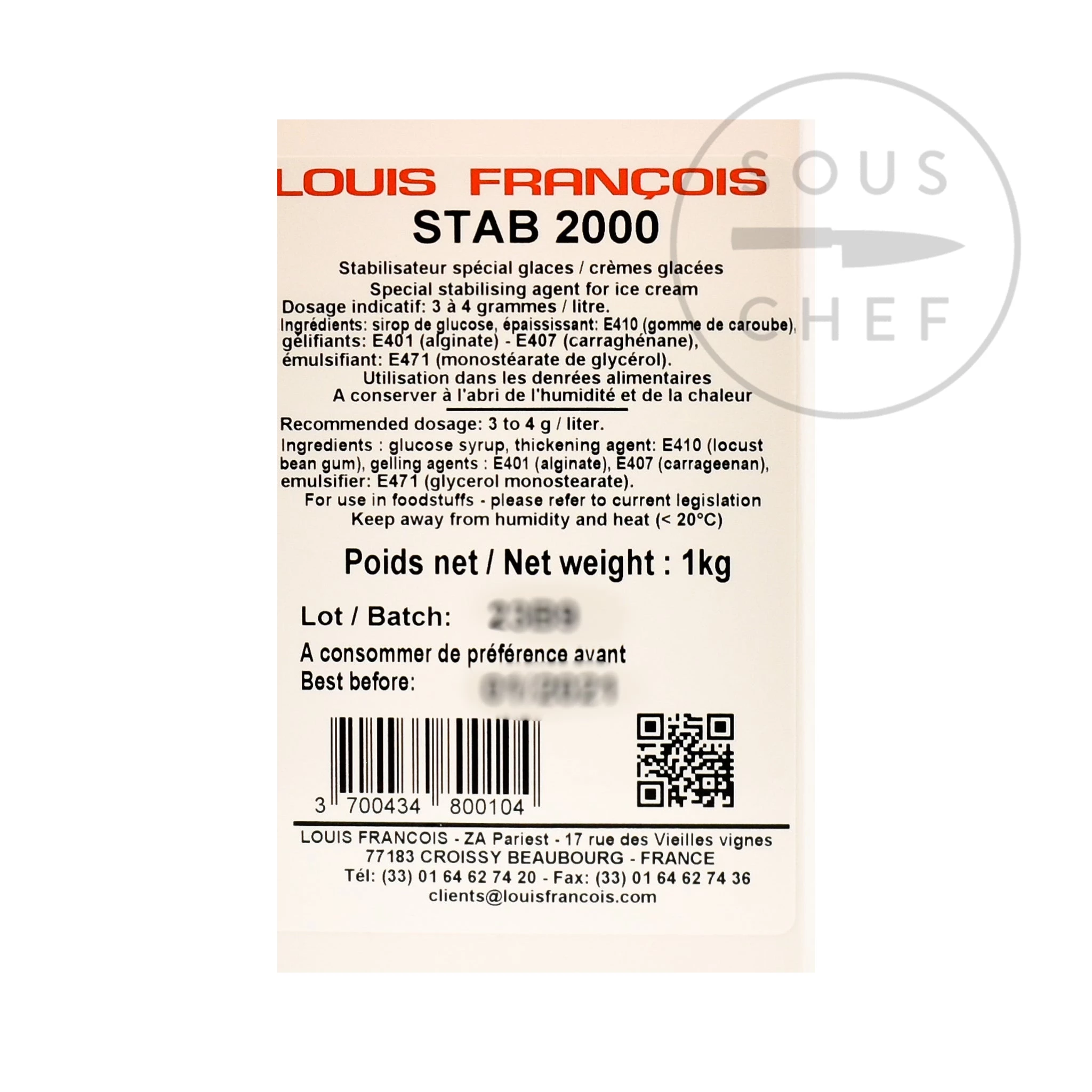 Louis Francois Stab 2000 1kg 2 Louis Francois Stab 2000 1kg – Bild 2
