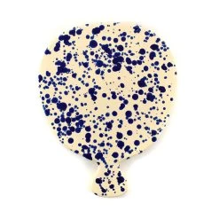 Puglia Handmade Apulien Handgefertigte Apulien Blauer Splatter Servierbrett 25cm