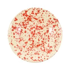 Puglia Handmade Puglia Handgefertigte Puglia Roter Splatter Pasta Schale 29cm -Deutschland Küchenwaren Verkäufe NC0045 PugliaRedSplatterPastaBowl29cm