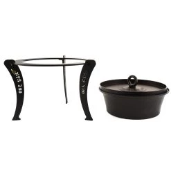 Netherton Foundry Netherton Gießerei Holländischen Ofen Mit Heißer Kohle Deckel Und Stand