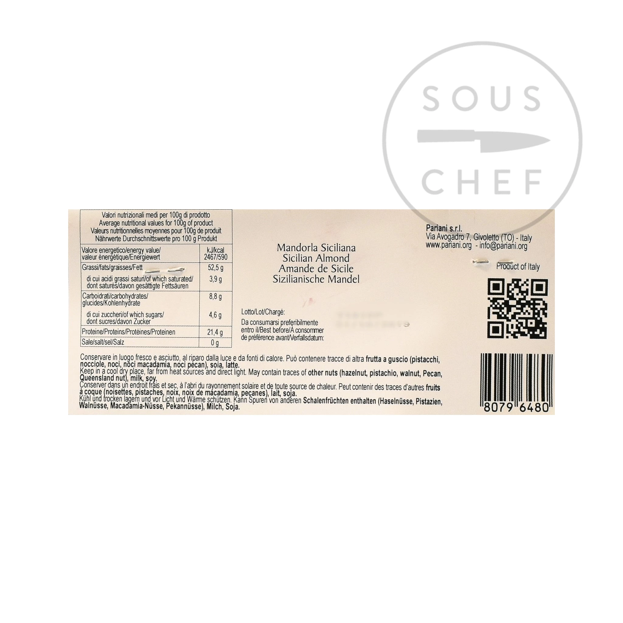 Pariani Zutaten Sizilianische Mandeln 150g 2 Pariani Zutaten Sizilianische Mandeln 150g – Bild 2