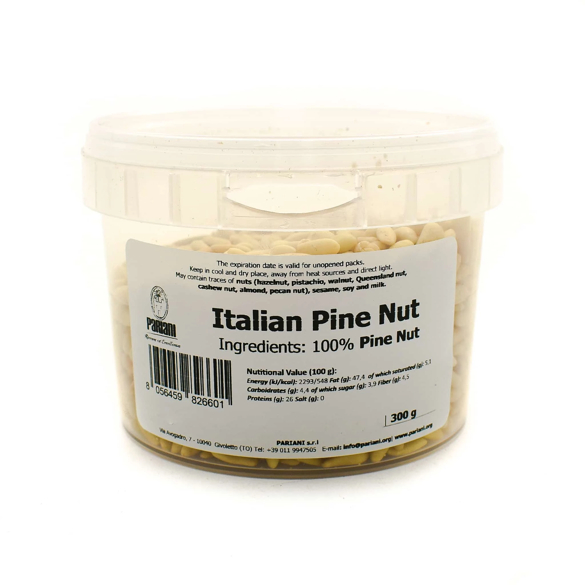 Zutaten Pariani Italienische Piniennuss 1. Wahl 300g 1 Zutaten Pariani Italienische Piniennuss 1. Wahl 300g