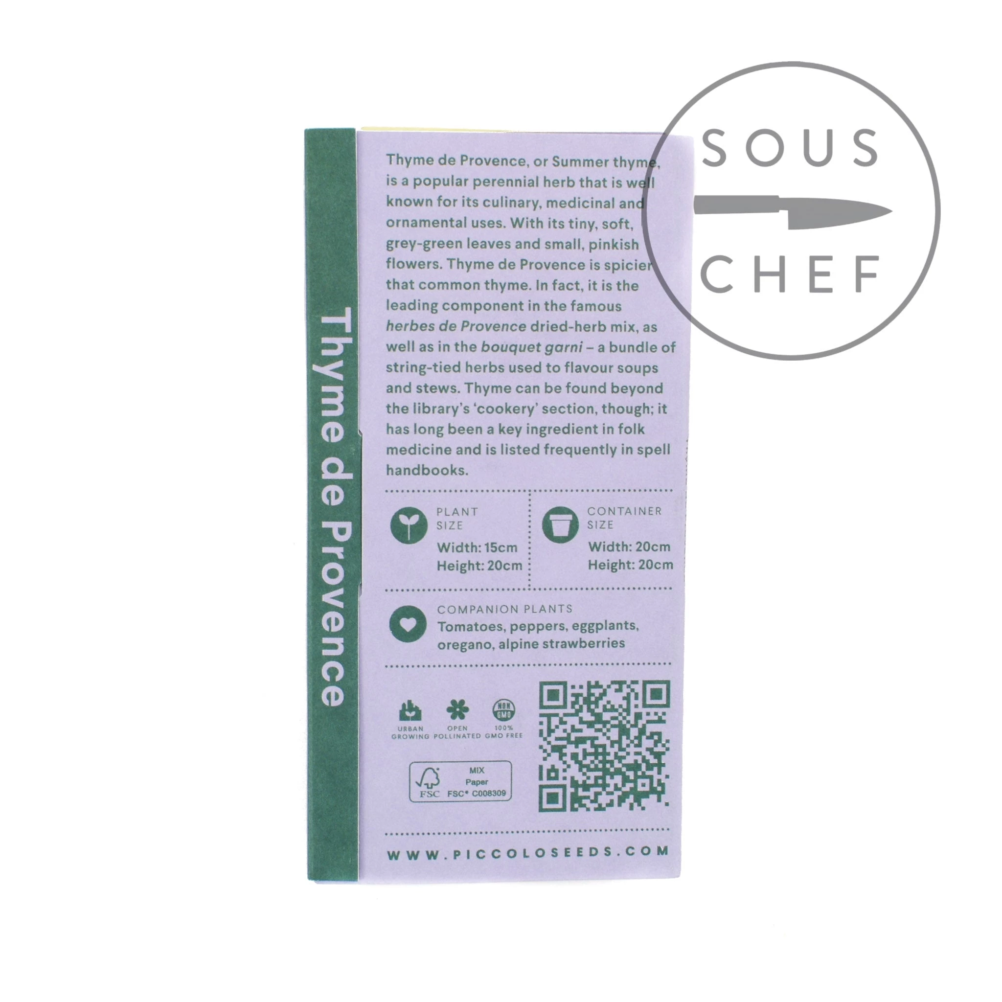 Inhaltsstoffe Von Piccolo Thyme De Provence Seeds 2 Inhaltsstoffe Von Piccolo Thyme De Provence Seeds – Bild 2