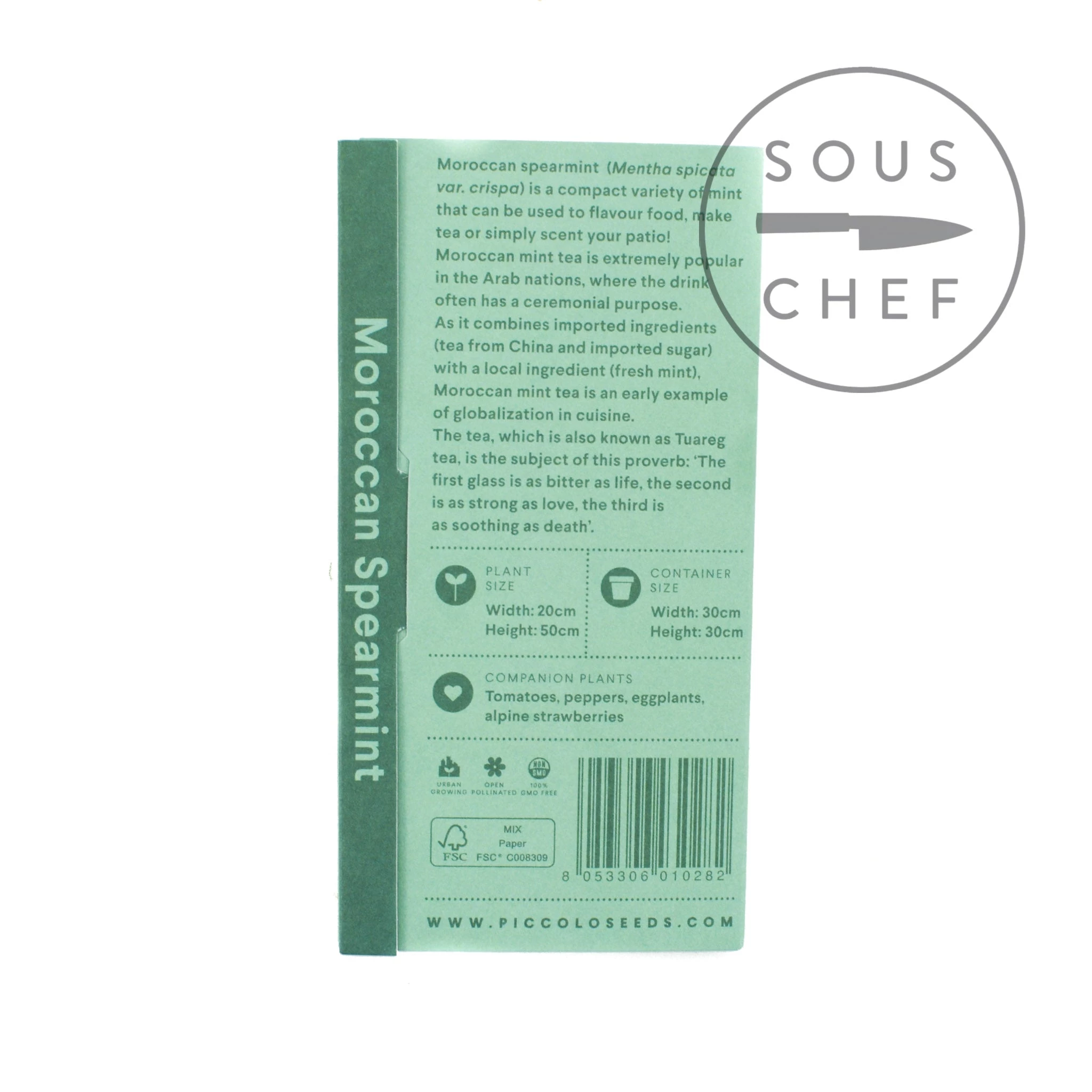 Piccolo Marokkanische Spearmint Seeds Zutaten 2 Piccolo Marokkanische Spearmint Seeds Zutaten – Bild 2