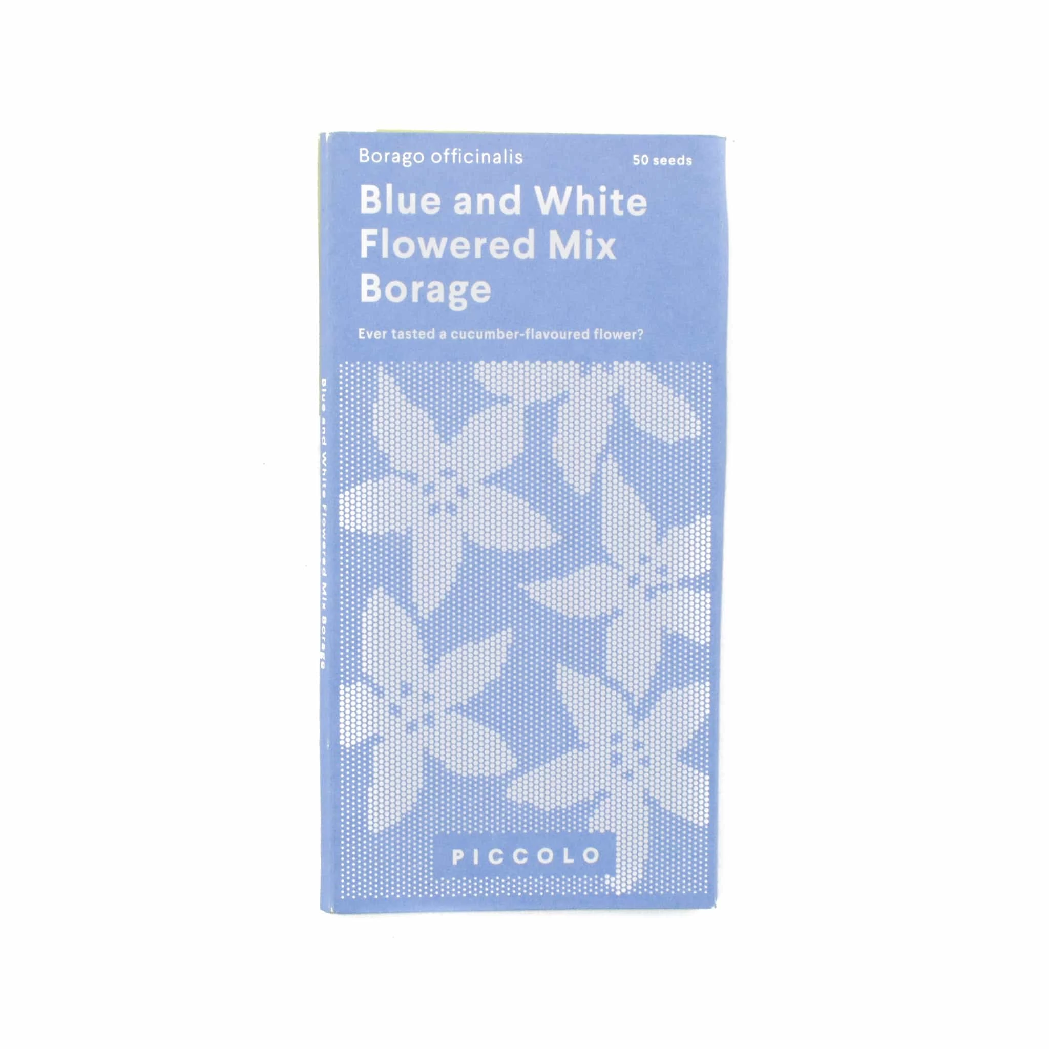 Piccolo White Und Blue Mixed Borage Essbare Blütensamen Zutaten 1 Piccolo White Und Blue Mixed Borage Essbare Blütensamen Zutaten