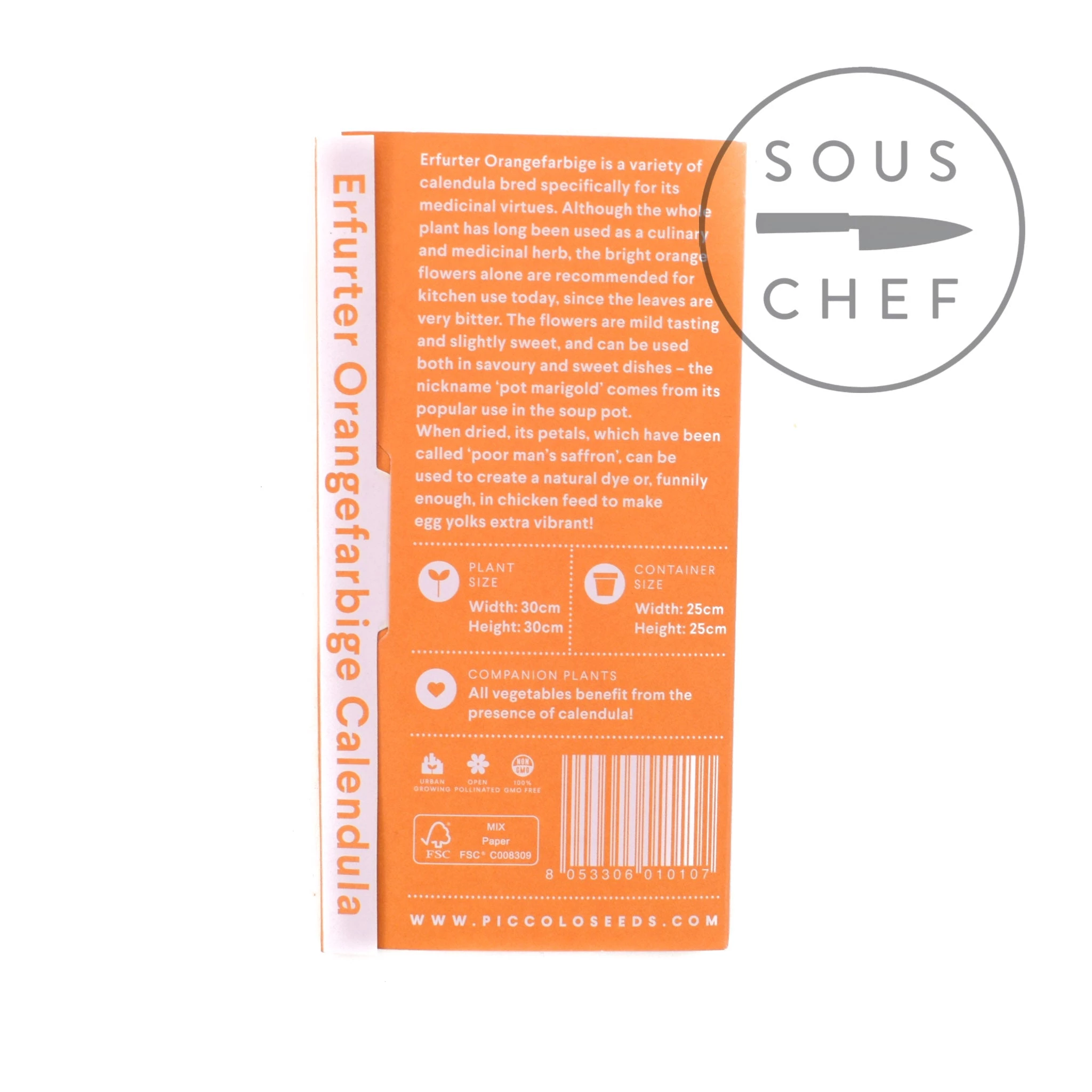 Piccolo Calendula Essbare Blütensamen 2 Piccolo Calendula Essbare Blütensamen – Bild 2