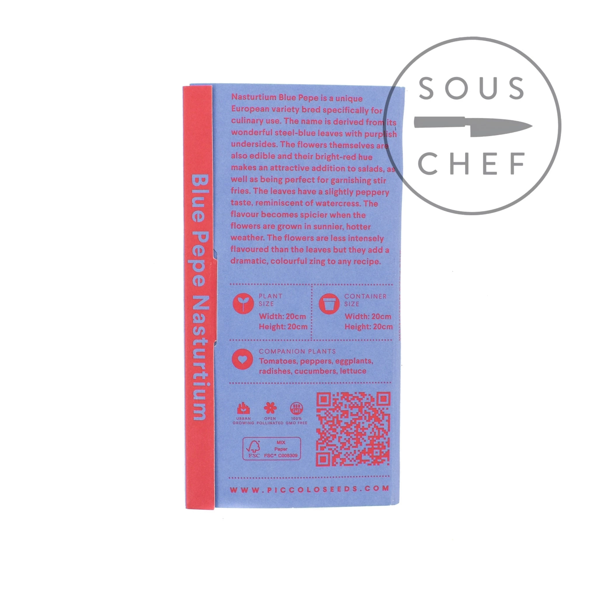 Inhaltsstoffe Piccolo Blue Pepe Nasturtium Essbare Blütensamen 2 Inhaltsstoffe Piccolo Blue Pepe Nasturtium Essbare Blütensamen – Bild 2